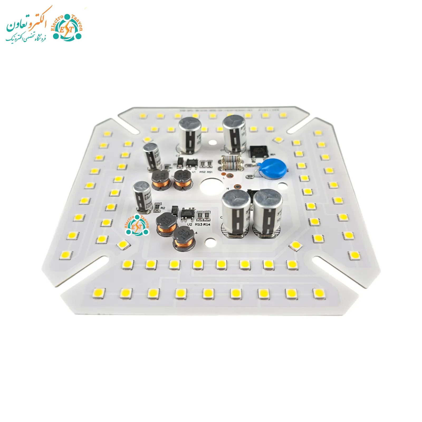 چیپ ال‌ای‌دی 150 وات 220 ولت مهتابی مربع آنتی شوک دار — تصویر ۴