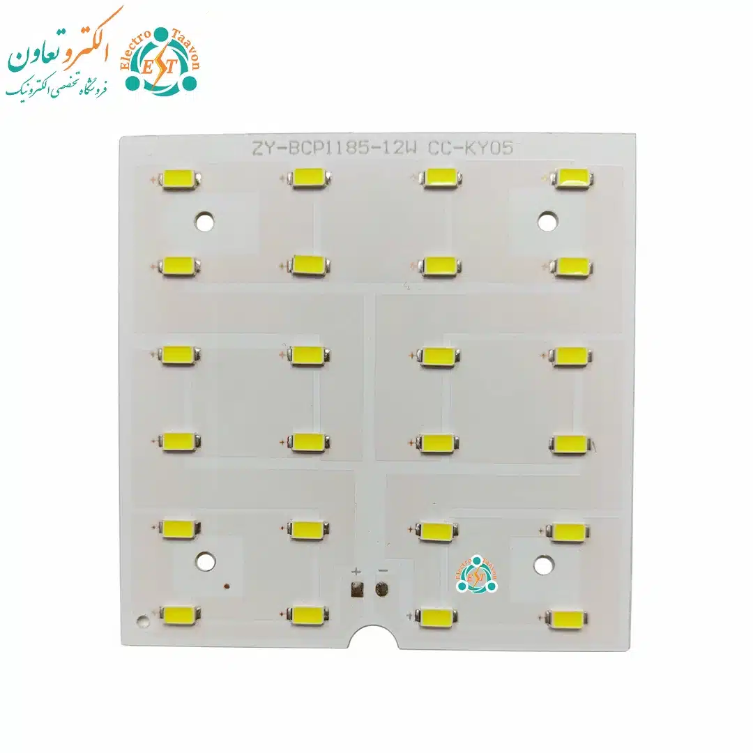 ال ای دی 12 وات 300 میلی آمپر SMD مهتابی مربع