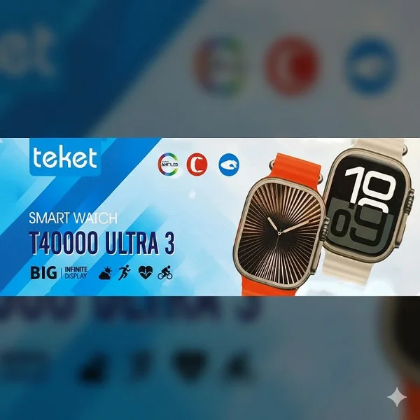 ساعت هوشمند 49 میلی متر تیکت مدل T40000 Ultra3 به همراه بند سیلیکونی — تصویر ۳