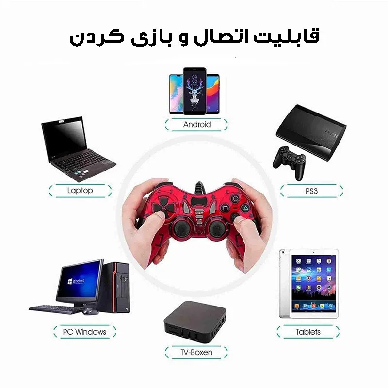 دسته بازی مدل USB-606 — تصویر ۶