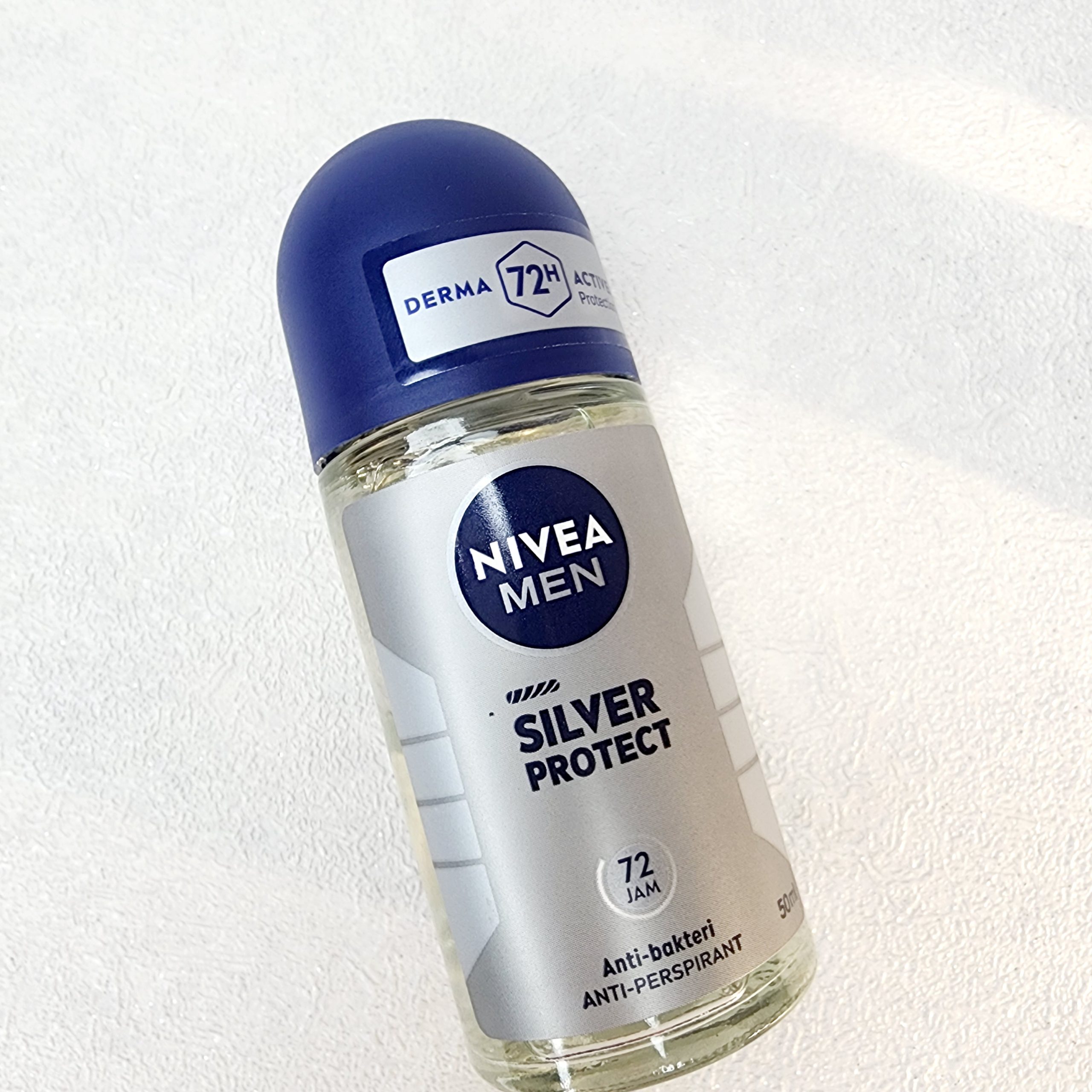 مام رولی 72 ساعته مردانه نیوا مدل سیلور پروتکت |NIVEA SILVER PROTECT Roll-On Deodorant — تصویر ۳
