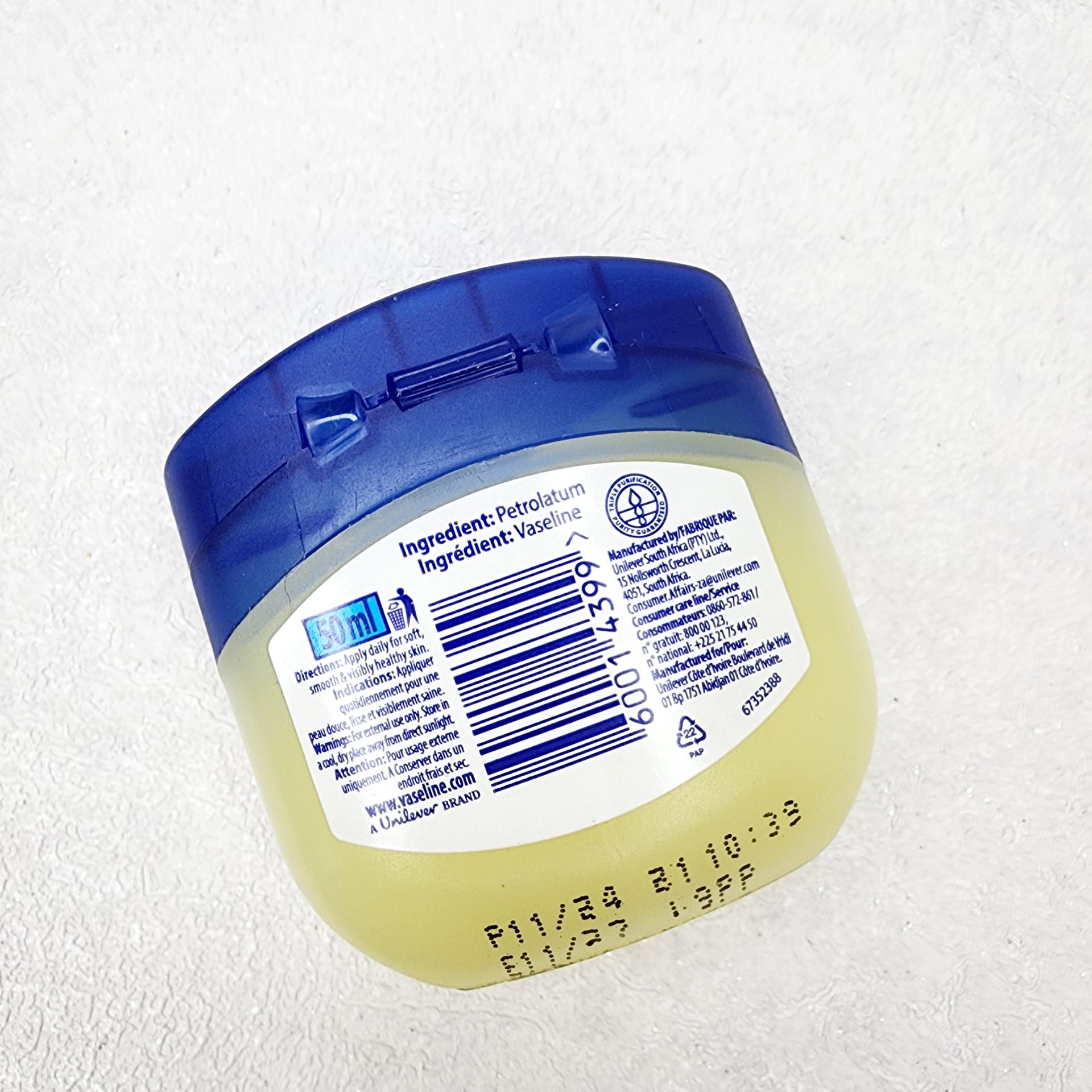 وازلین مرطوب کننده بدن Vaseline مدل original حجم 50میل — تصویر ۴