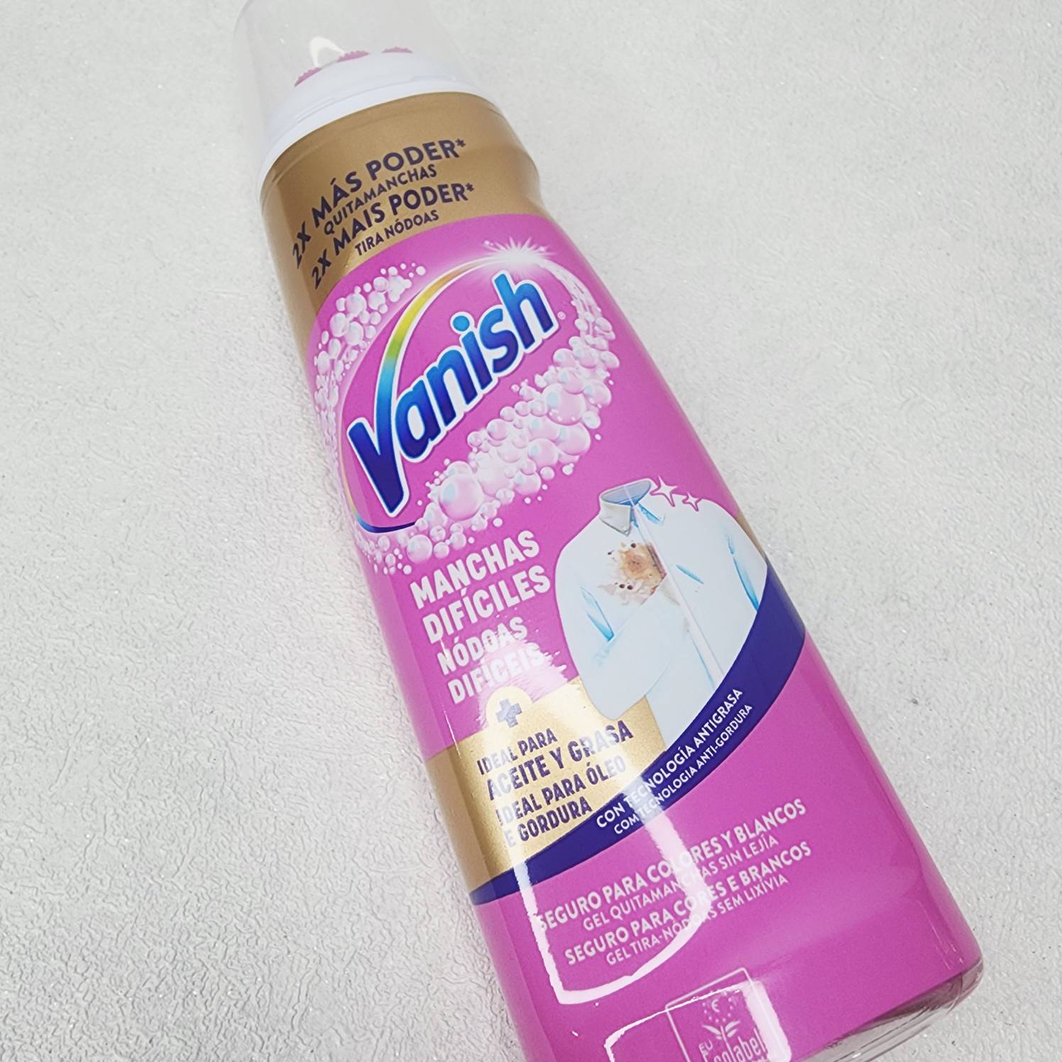 ژل لکه بر اپلیکاتوردار ونیش Vanish لباس های رنگی و سفید حجم 200 میل — تصویر ۷