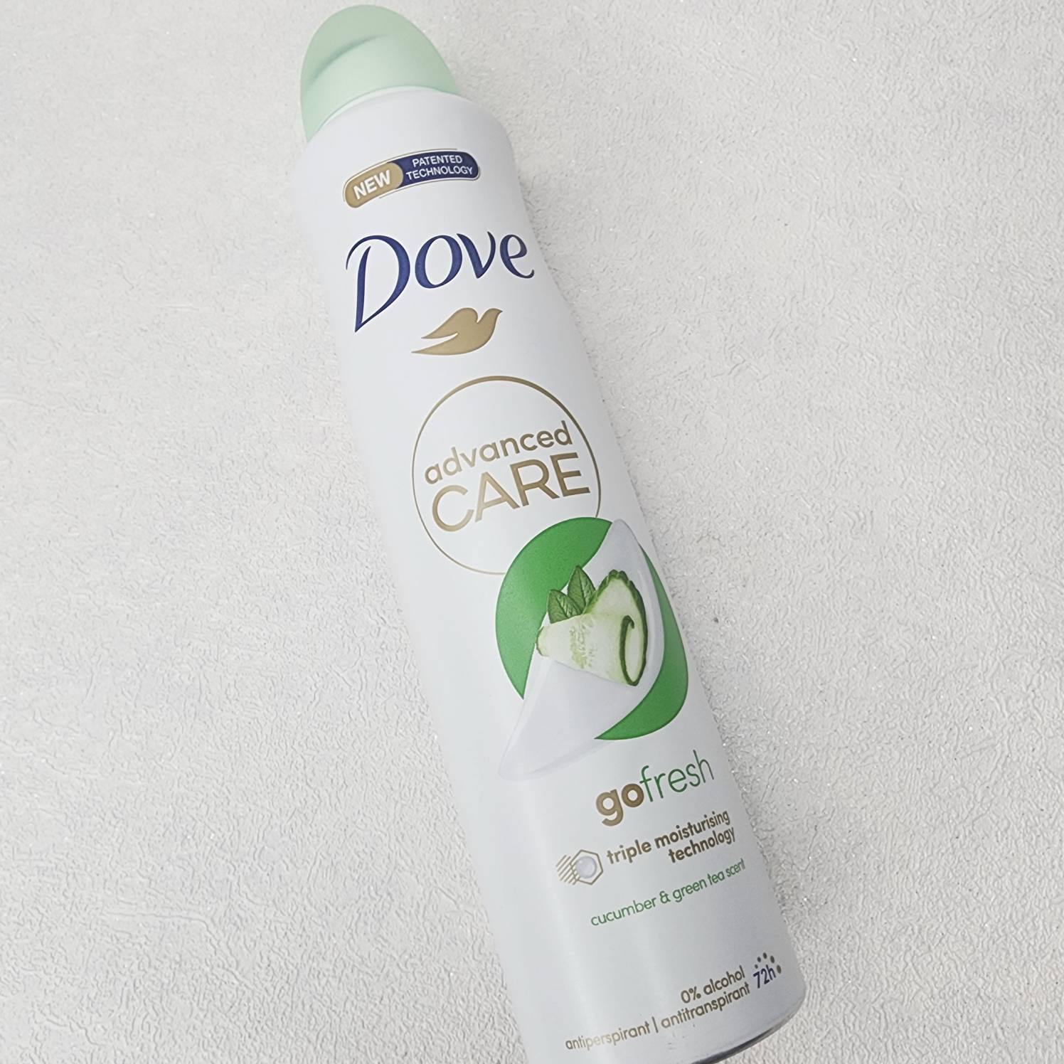 اسپری ضدتعریق داو رایحه خیار و چای سبز نسخه اورجینال انگلیسی 250ml