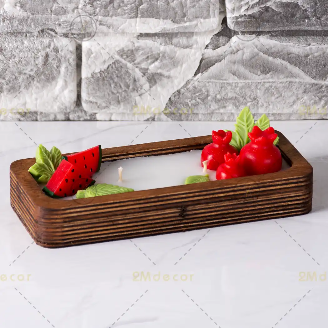 شمع یلدایی انار و هندوانه — تصویر ۴
