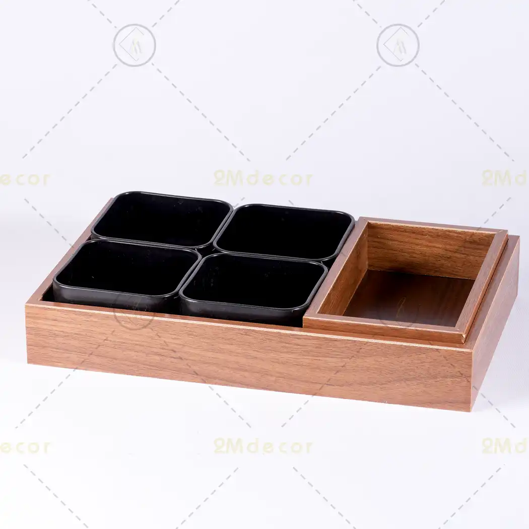 سینی مزه چوبی دست ساز — تصویر ۳