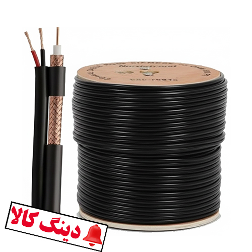 کابل RG59 ترکیبی مدل RG 0.7-97 طول 1 متر برق یک