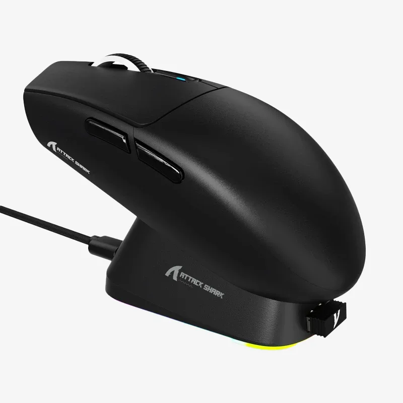 موس بی سیم گیمینگ Attack Shark G3 Pro سفید + گریپ anti slip اختصاصی — تصویر ۷