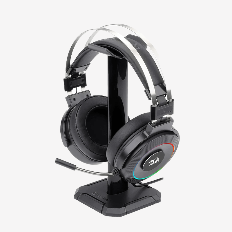 هدست گیمینگ Redragon Lamia 2 H320 رنگ مشکی + پایه نگهدارنده — تصویر ۲