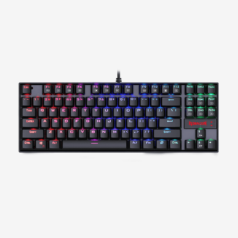 کیبورد گیمینگ ردراگون K552 فول RGB مشکی مکانیکال پارت آمریکا USA سوییچ آبی
