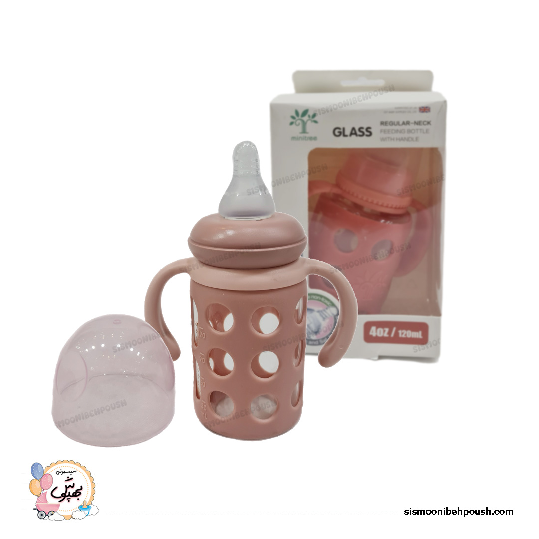 شیشه شیرپیرکس 120ML محافظ دار نشکن GLASS — تصویر ۳