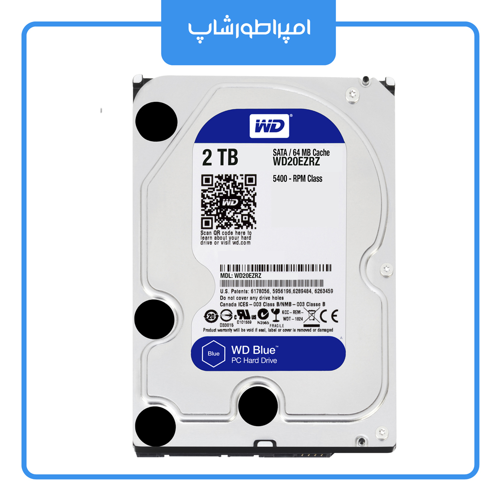 هارد اینترنال وسترن دیجیتال آبی Western Digital BLUE 2TB — تصویر ۲