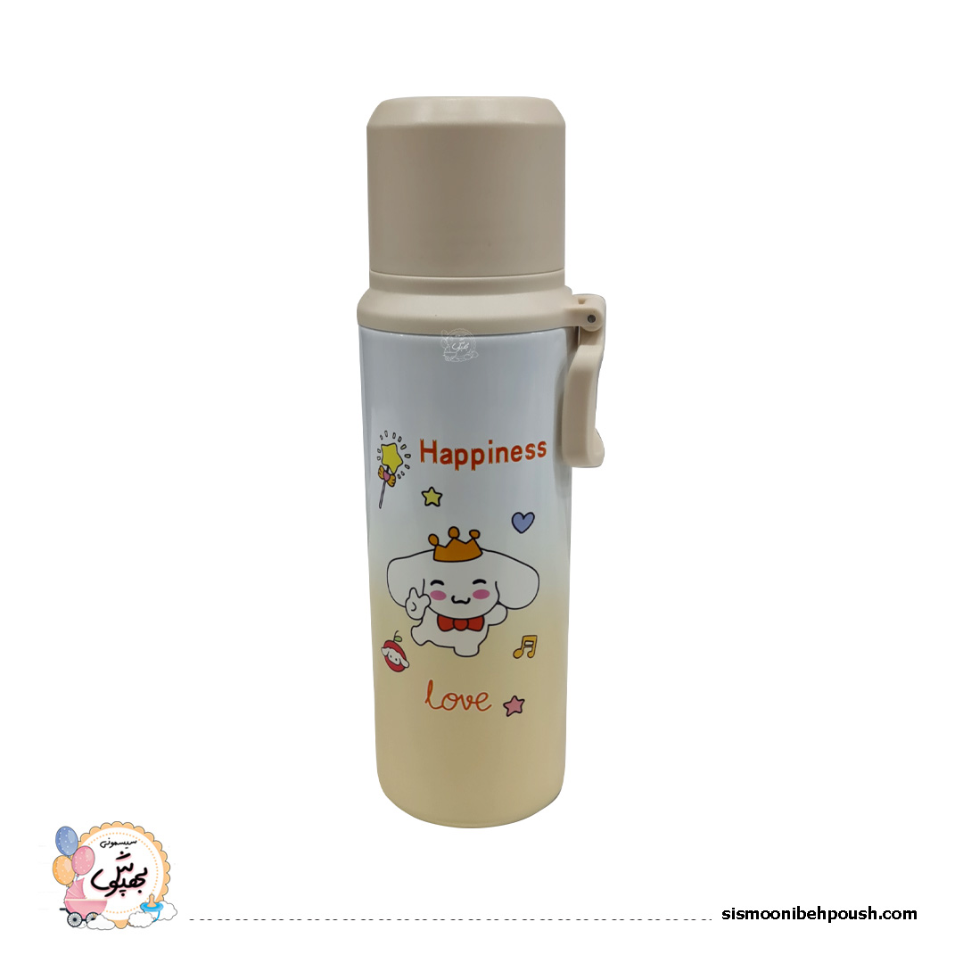 فلاسک استیل پاستیلی عروسکی happiness (500میلی لیتر) — تصویر ۵