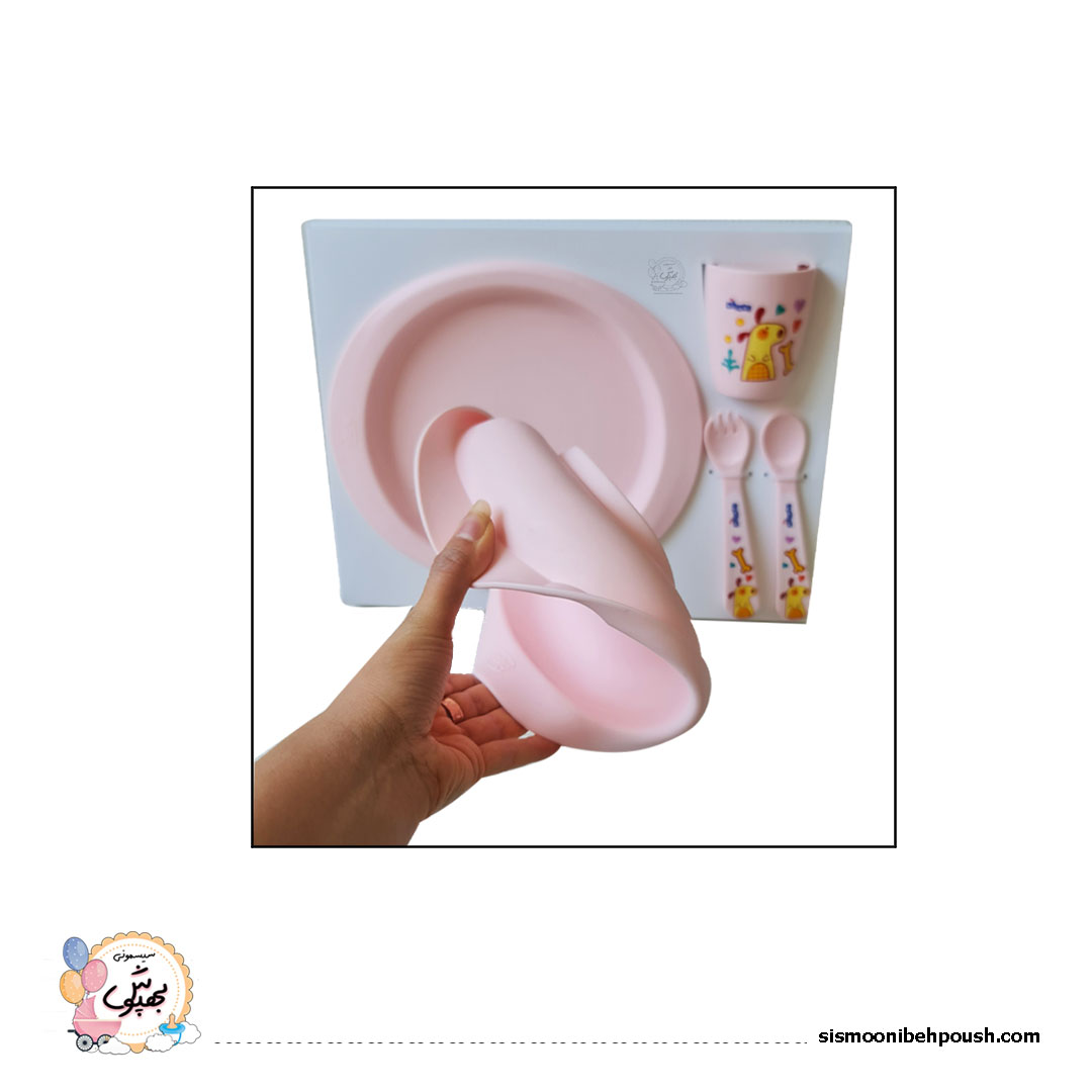 ست ظرف غذا 5تکه چیکو تمام سیلیکونی(chicco) — تصویر ۳