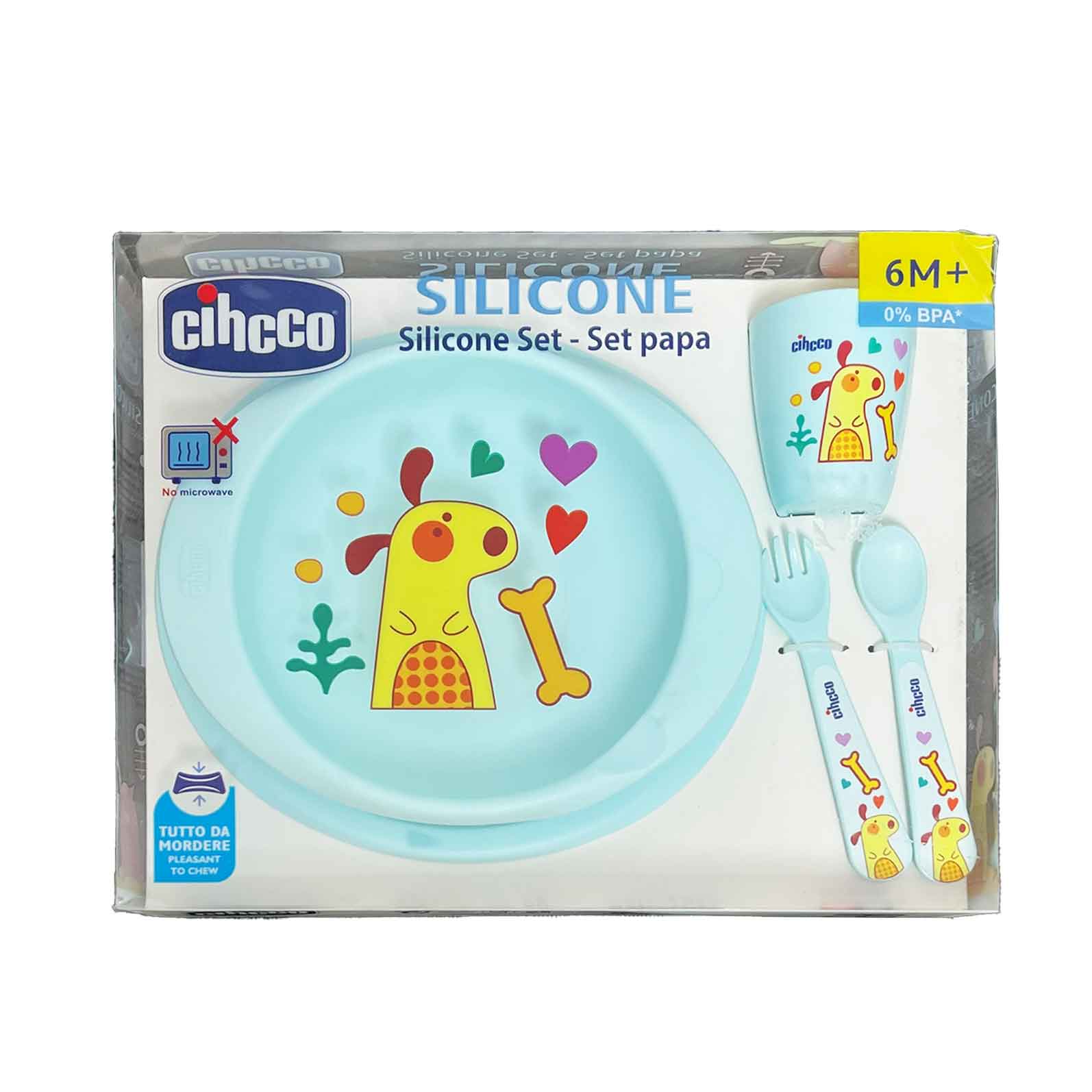 ست ظرف غذا 5تکه چیکو تمام سیلیکونی(chicco) — تصویر ۸