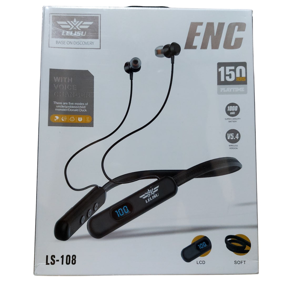 هندزفری بلوتوثی گردنی ENC مدل ls-108 — تصویر ۴