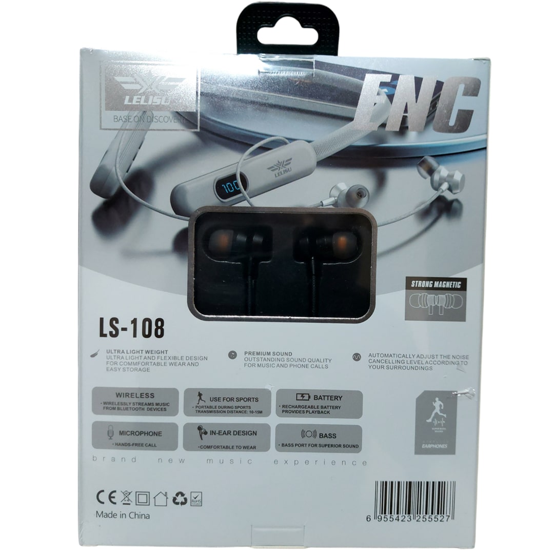 هندزفری بلوتوثی گردنی ENC مدل ls-108 — تصویر ۵