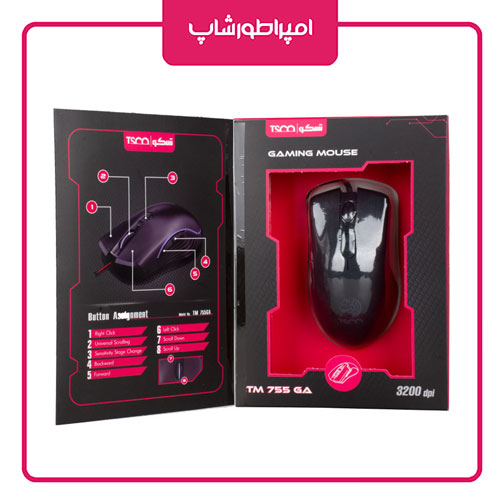 موس گیمینگ تسکو مدل TM755 GA — تصویر ۳