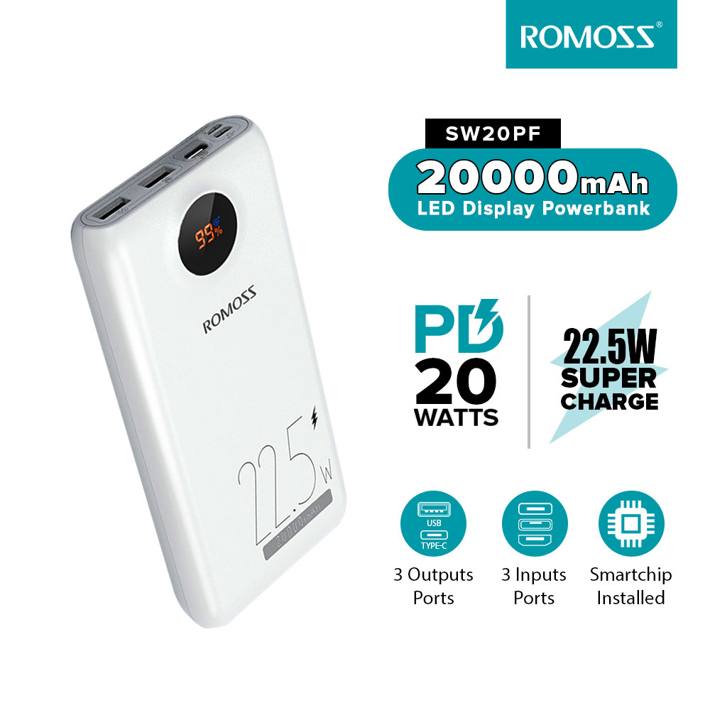 پاوربانک روموس 2000 میلی آمپر سوپر فست شارژ (ROMOSS) — تصویر ۴
