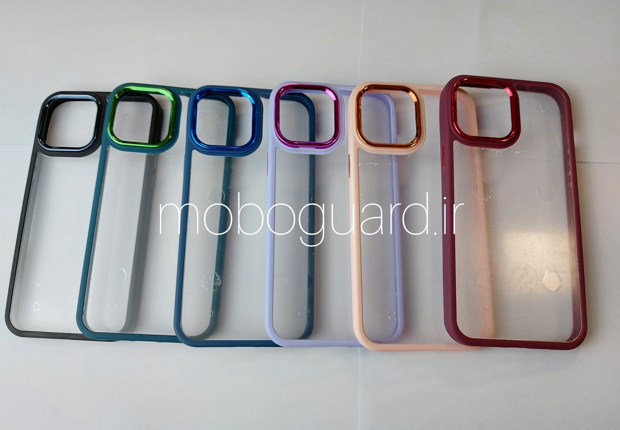 قاب شفاف آیفون 12 پرو مکس رنگی — تصویر ۳