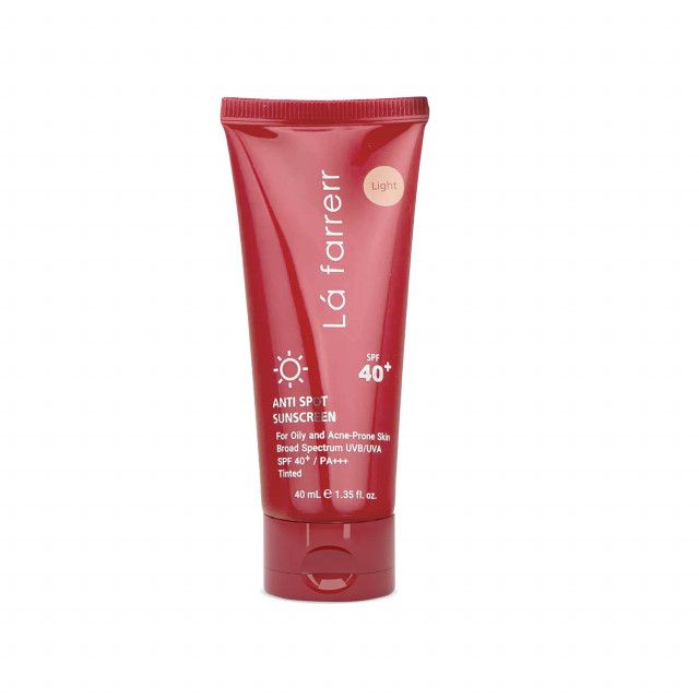 کرم ضد آفتاب و ضد لک فاقد چربی SPF 40 لافارر مناسب پوست چرب و مستعد آکنه حجم 40 میلی لیتر – رنگ روشن — تصویر ۲