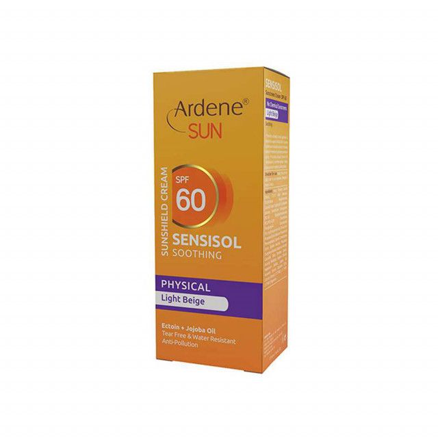 کرم ضد آفتاب فیزیکال آردن مدل Sensisol SPF 60 مناسب پوست حساس حجم 50 میلی لیتر – بژ روشن — تصویر ۳