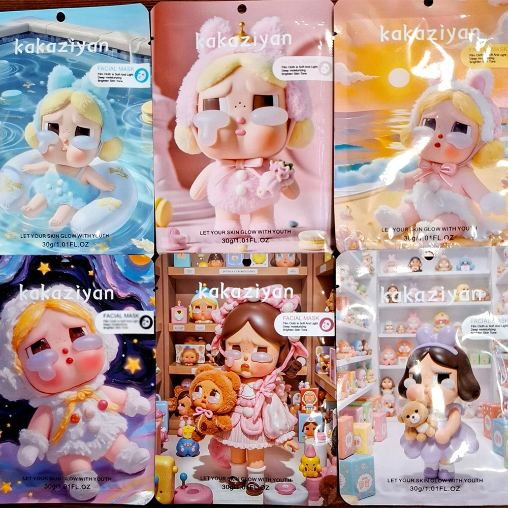 ماسک ورقه‌ای صورت با طرح شخصیت عروسکی کرای بیبی (Crybaby) برند کاکازیان (Kakaziyan) — تصویر ۳