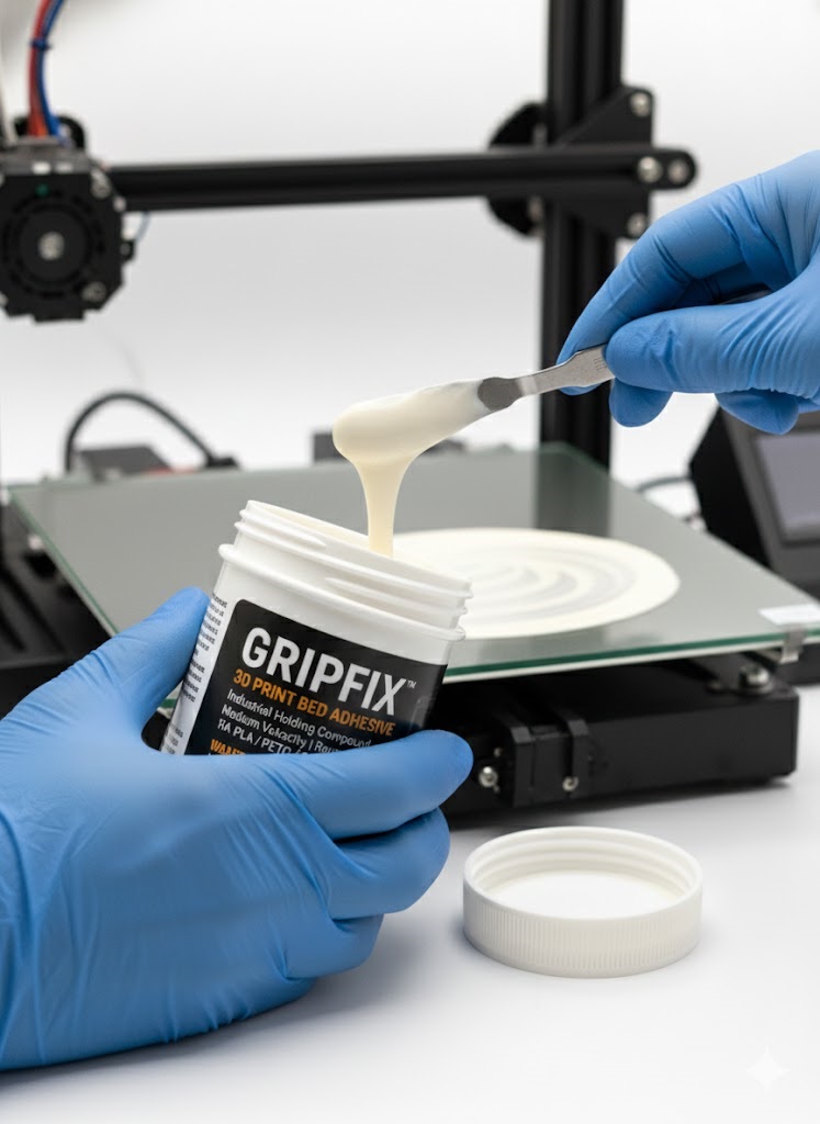 چسب نگه دارنده قطعه در حال پرینت سه بعدی gripfix — تصویر ۴