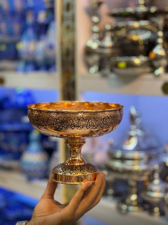 شکلات خوری مسی دیبا گل — تصویر ۳