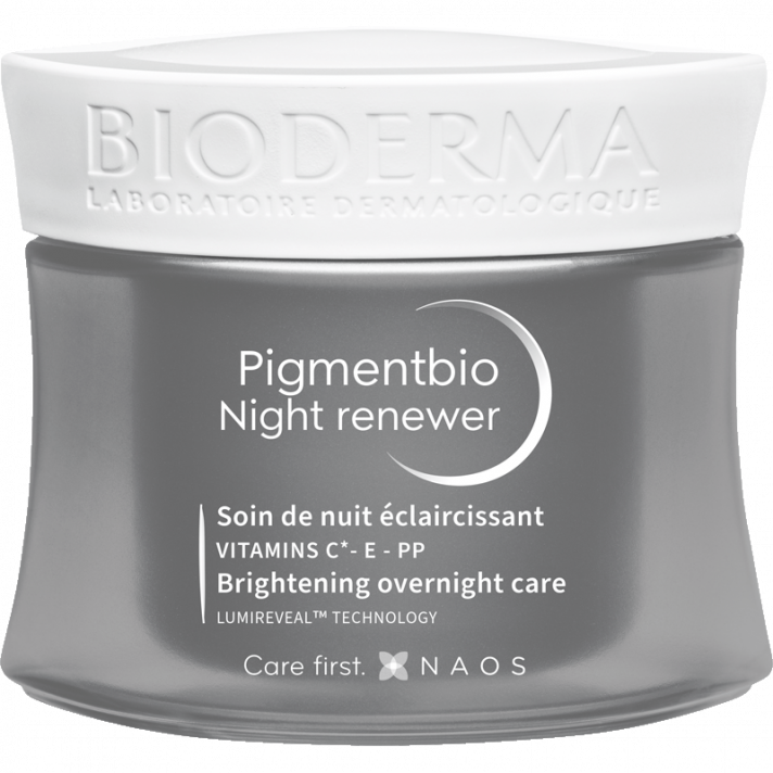 کرم شب ضدلک روشن کننده بایودرما Bioderma Pigmentbio Night Renewer Brightening Overnight Care 50ml — تصویر ۸