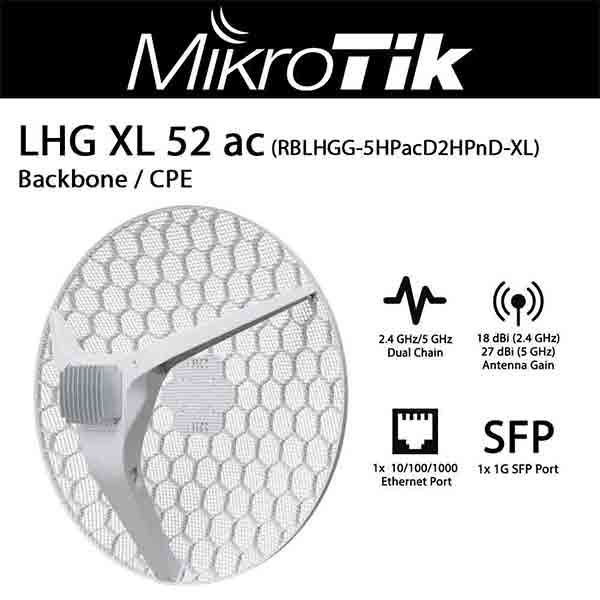 رادیو وایرلس میکروتیک LHG XL 52 ac — تصویر ۵