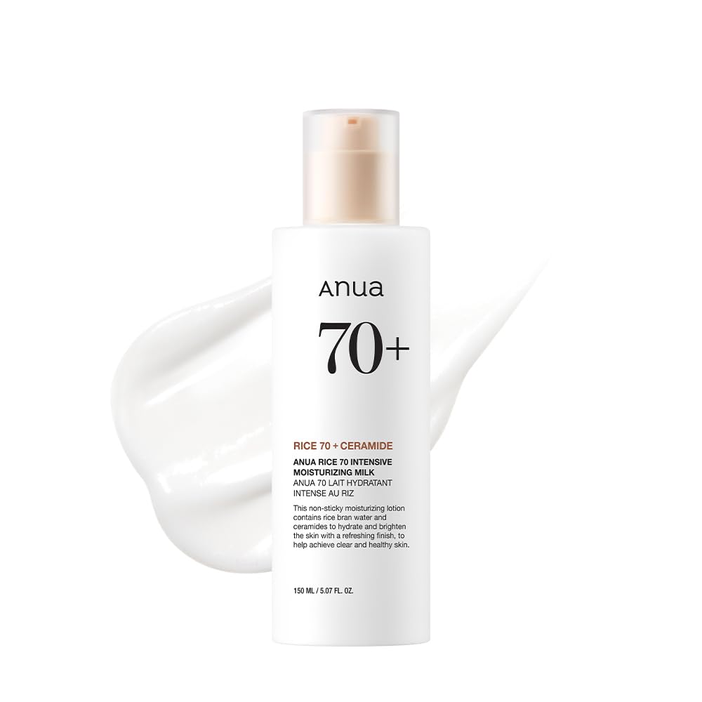 لوسیون مرطوب کننده برنج و سرامید آنوا anua rice70 intensive moisturizing milk — تصویر ۲