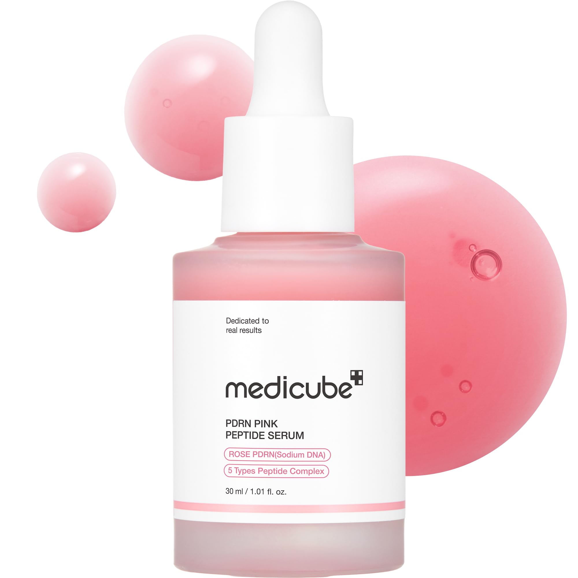 سرم صورتی روشن کننده پپتاید و PDRN مدی کیوب medicube PDRN pink peptide serum 30ml — تصویر ۲