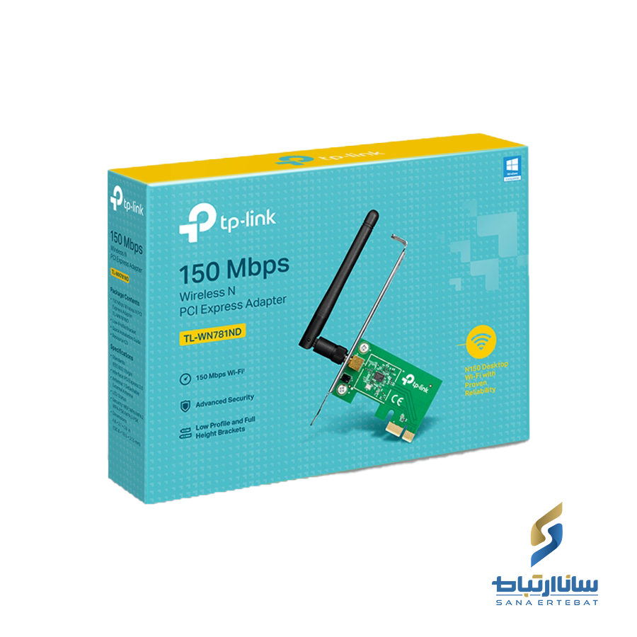 کارت شبکه بی‌سیم PCI Express تی پی لینک مدل TL-WN781ND — تصویر ۳