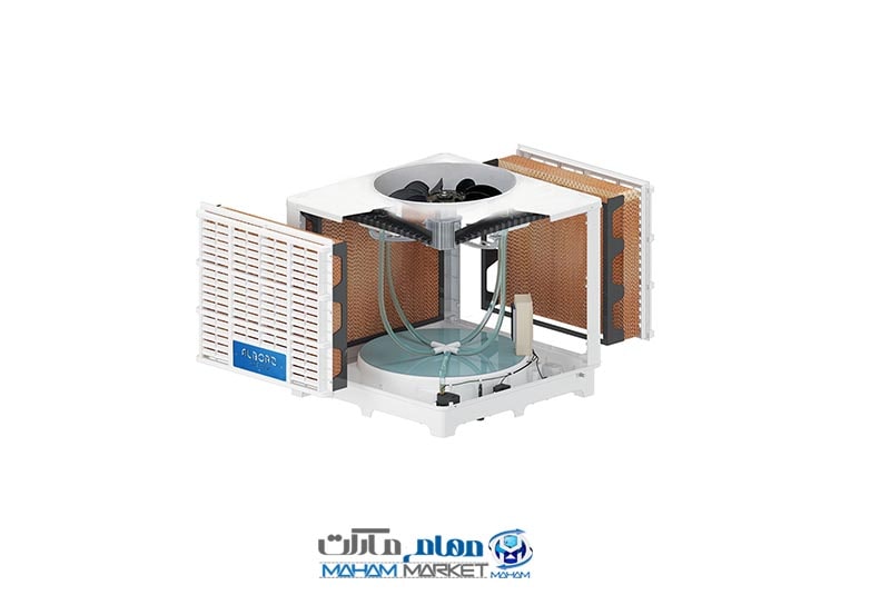 کولر سلولزی پلیمری پایین زن 18000 نیرو تهویه البرز مدل NTAC9/180D — تصویر ۴