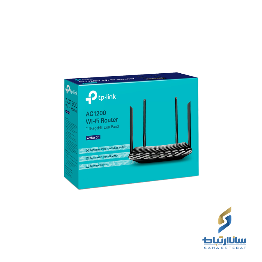 روتر بی سیم دو بانده AC1200 تی پی لینک مدل Archer C6 — تصویر ۵
