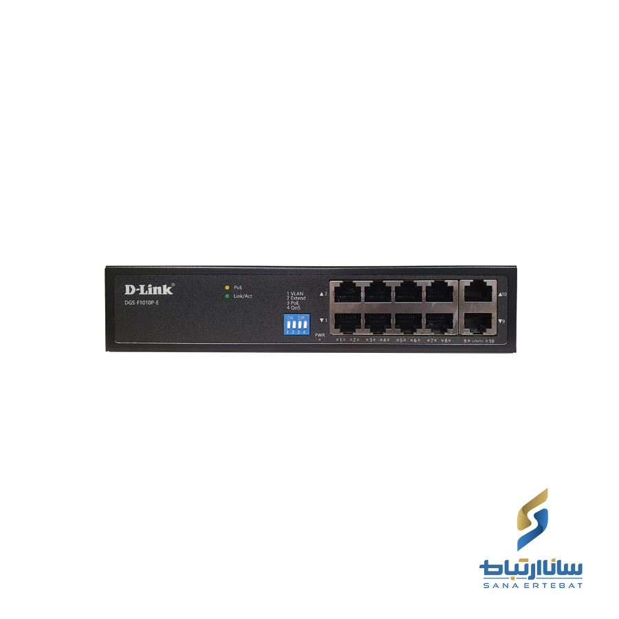 سوئیچ ۸ پورت POE گیگابیتی دی لینک مدل DGS-F1010P-E