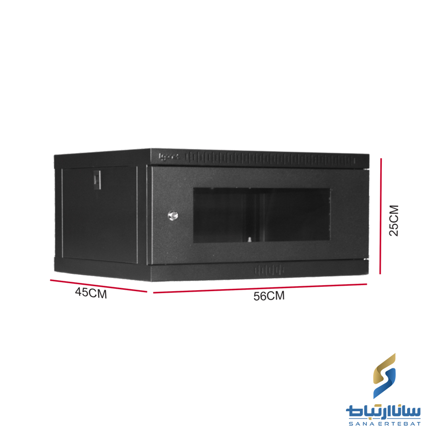 رک دیواری الگونت ۴ یونیت عمق ۴۵ مدل LRE-04-45FS — تصویر ۲