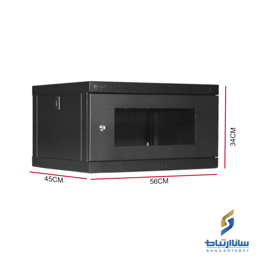 رک دیواری الگونت ۴ یونیت عمق ۴۵ مدل LRE-04-45FS — تصویر ۳