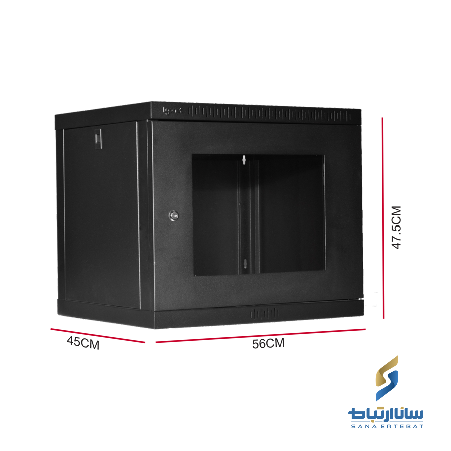 رک دیواری الگونت ۴ یونیت عمق ۴۵ مدل LRE-04-45FS — تصویر ۵
