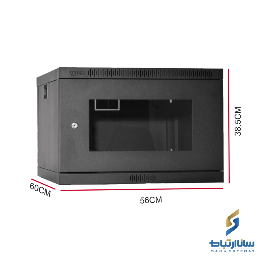رک دیواری ۷ یونیت عمق ۶۰ الگونت مدل LRE-07-60FS — تصویر ۲