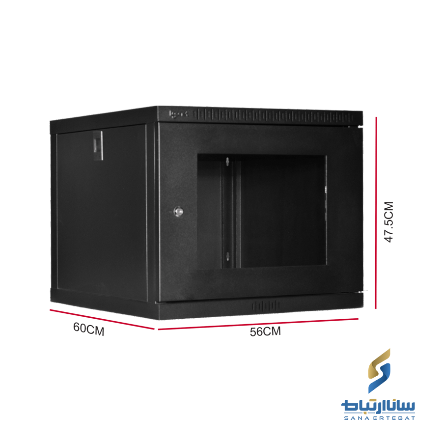 رک دیواری ۷ یونیت عمق ۶۰ الگونت مدل LRE-07-60FS — تصویر ۳