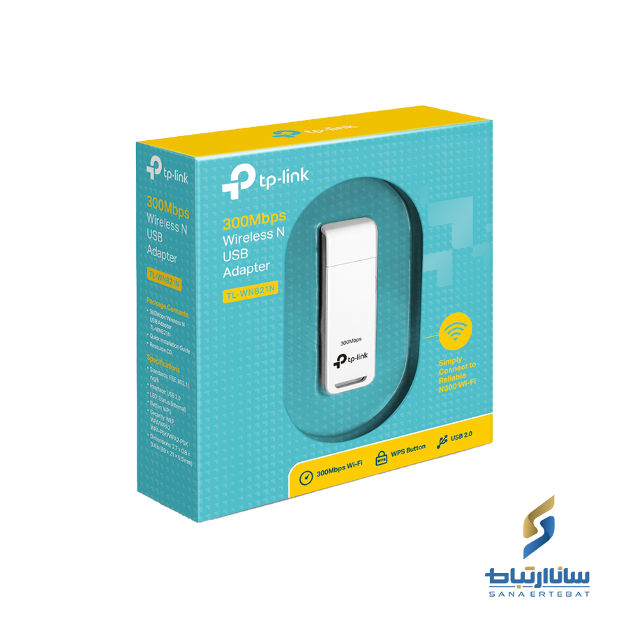 کارت شبکه بی‌سیم تی پی لینک مدل TL-WN821N — تصویر ۴