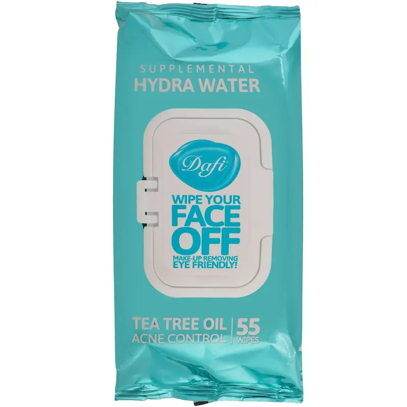 دستمال آرایش پاک کن دافی HYDRA WATER تعداد 55 عدد — تصویر ۲