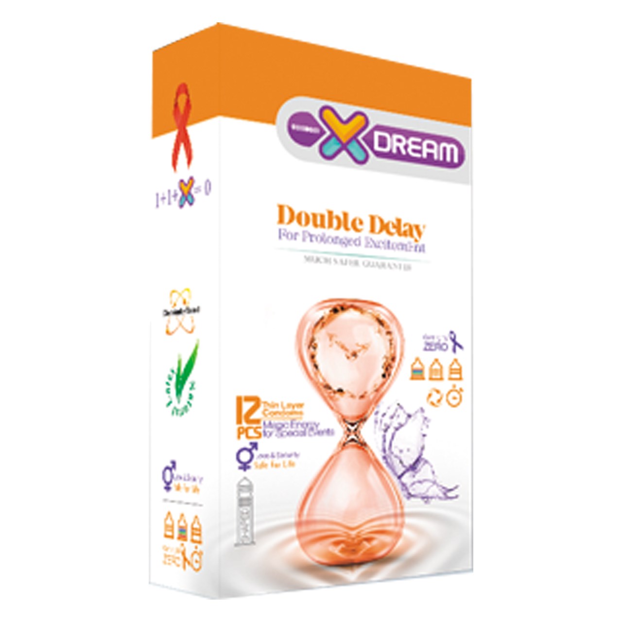 کاندوم Double Delay تاخیری مضاعف ایکس دریم 12 عددی — تصویر ۲