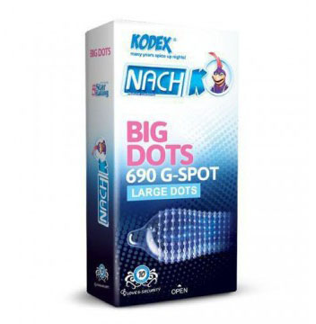 کاندوم خار درشت کدکس مدل BIG DOTS 690 بسته 10 عددی — تصویر ۴