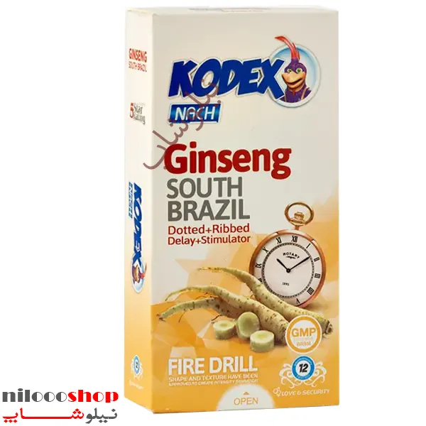 کاندوم تاخیری جینسینگ کدکس مدل Ginseng بسته 12 عددی — تصویر ۳