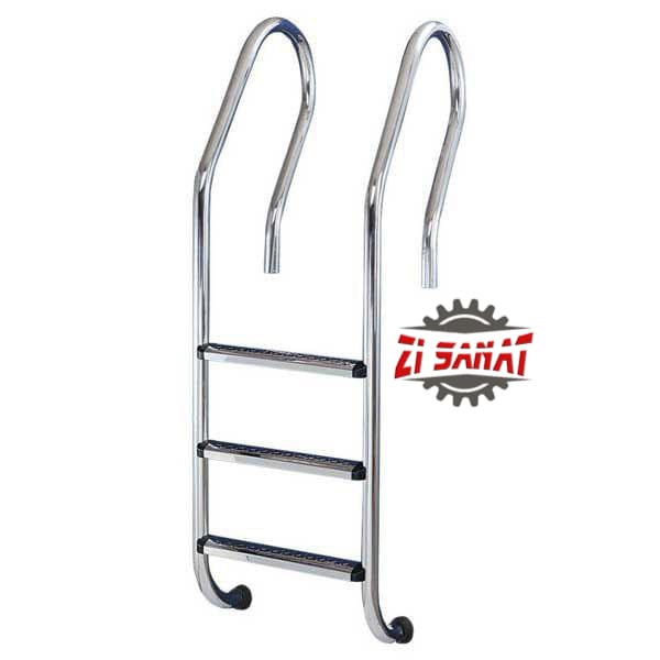 نردبان استخری 1/50 متری پله استیل