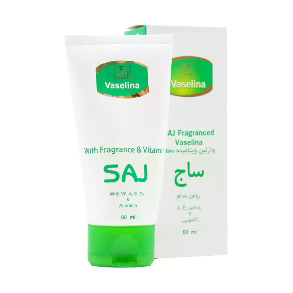 کرم وازلین ویتامینه معطر تیوبی ساج 60 میلی لیتر — تصویر ۳