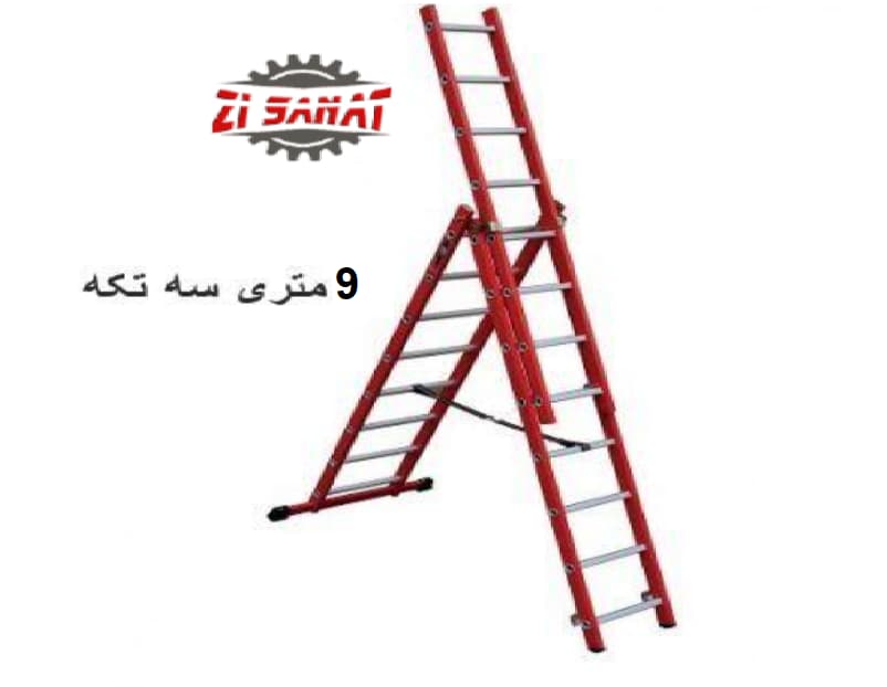 نردبان 9 متری 3 تکه راد کد 1850 — تصویر ۲